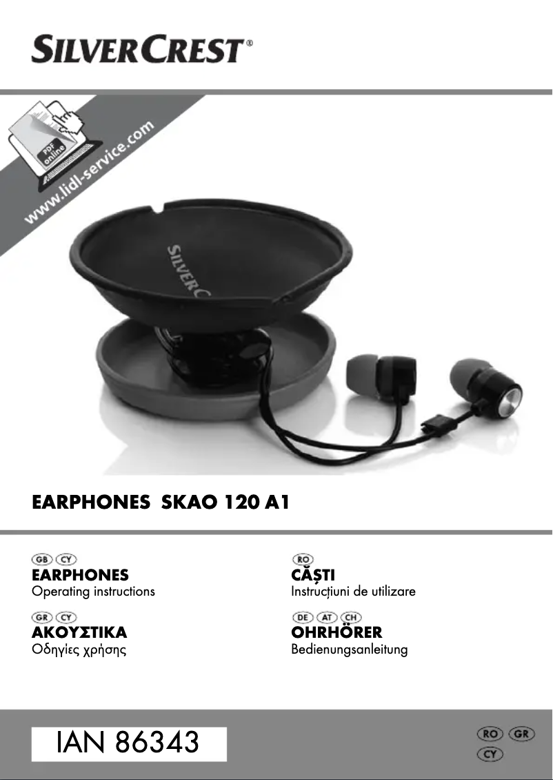 Imagen de la primera página del manual del dispositivo SKAO 120 A1