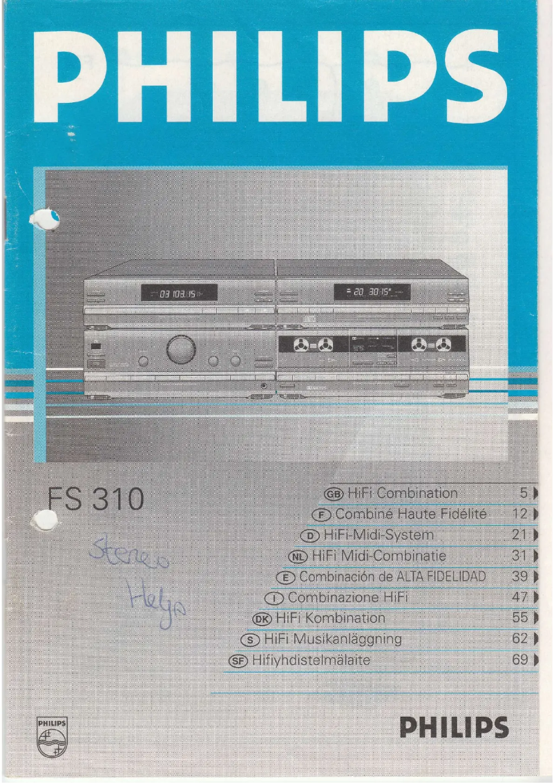 Página 1 del manual Manual de usuario Philips FS310