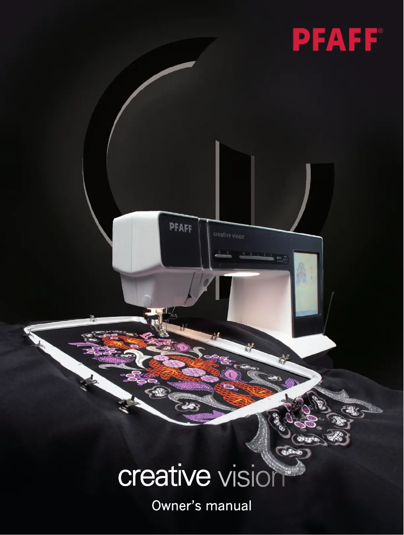 Página 1 del manual Manual de usuario Pfaff creative vision