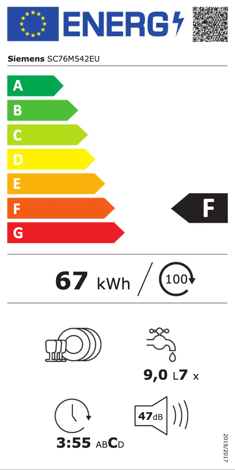 Imagen de la primera página del manual del dispositivo iQ500 SC76M542EU