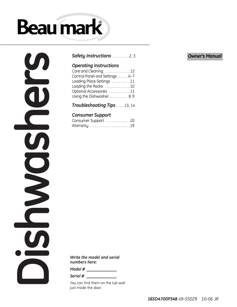 Imagen de la primera página del manual del dispositivo DM-DW9702