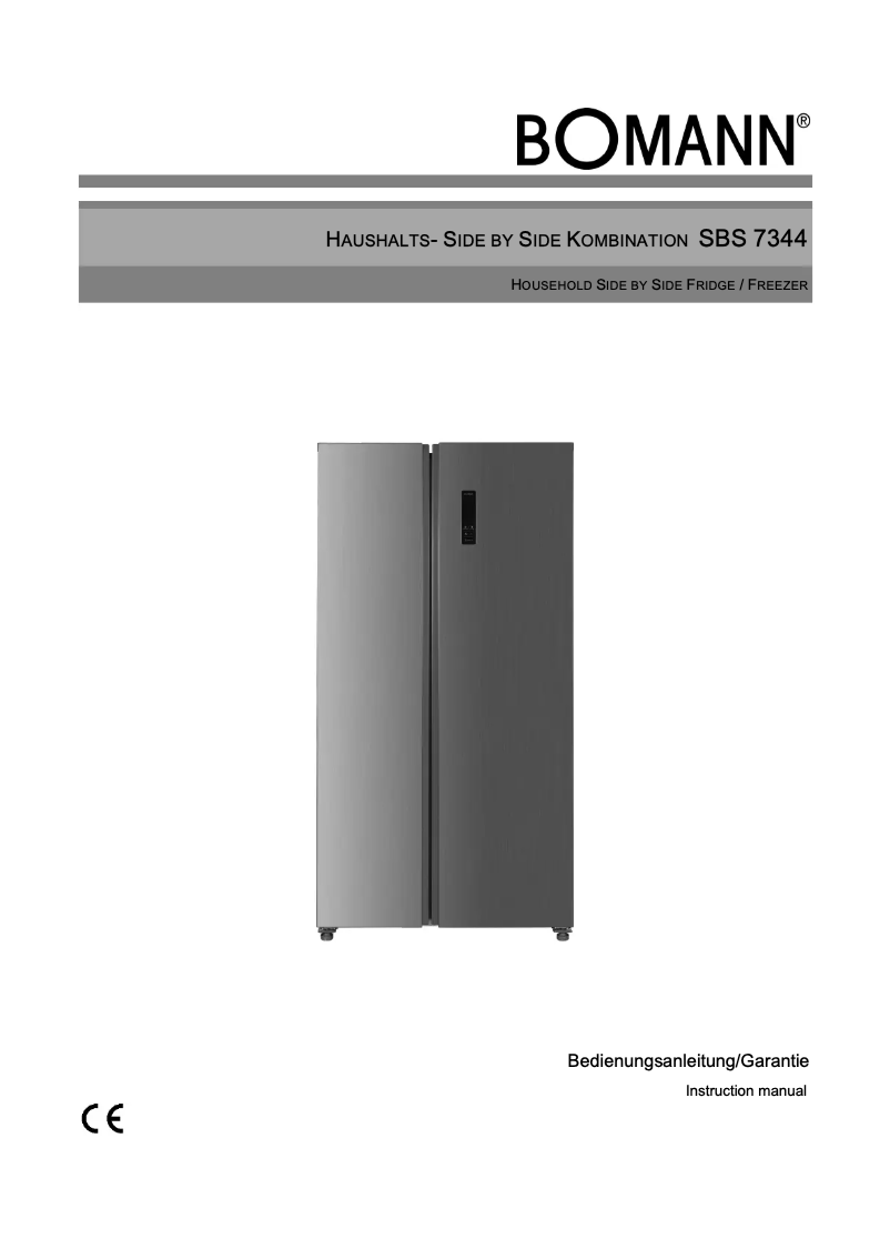 Imagen de la primera página del manual del dispositivo SBS 7344