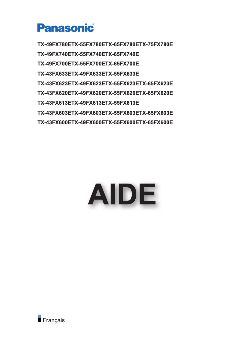 Imagen de la primera página del manual del dispositivo TX-43FX600E