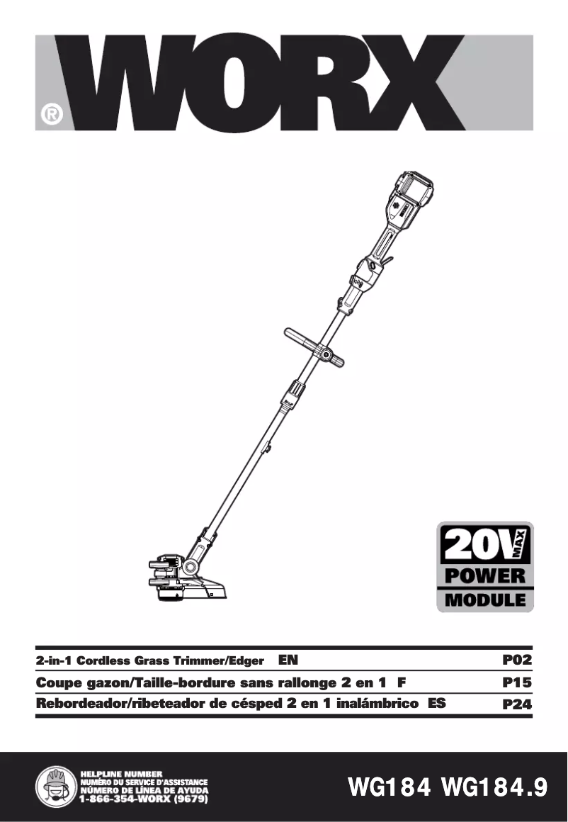 Página 1 del manual Manual de usuario Worx WG184