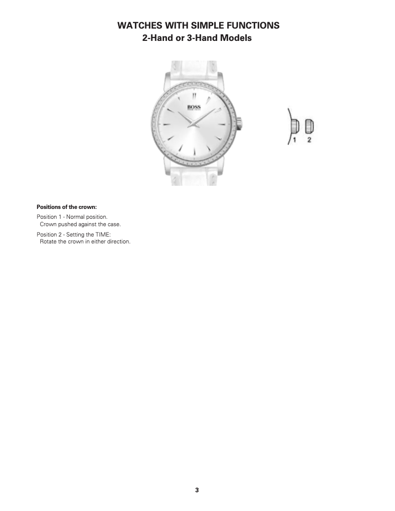 Página 1 del manual Manual de usuario Boss Stockholm HO1550073