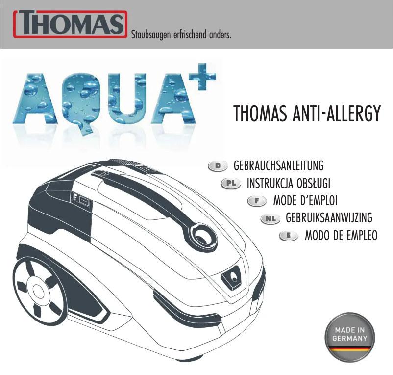 Página 1 del manual Manual de usuario Thomas Anti-Allergy