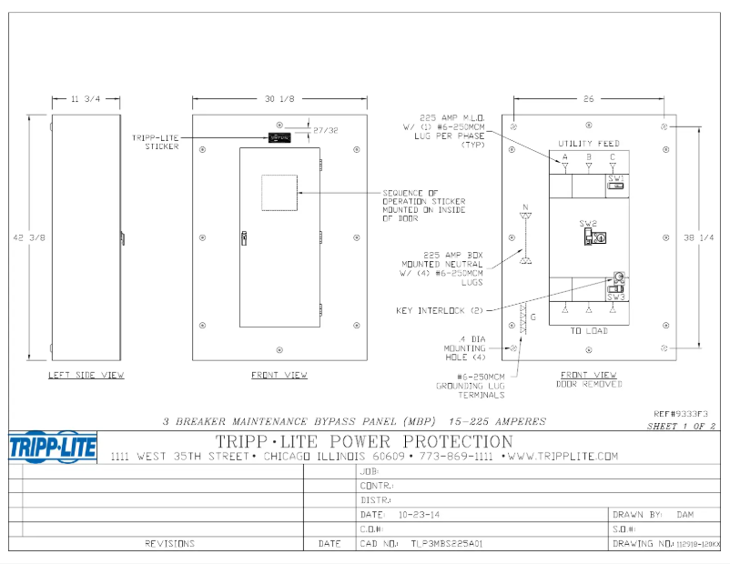 Página nº 1 - Manual de usuario Tripp Lite SU120KMBPKX