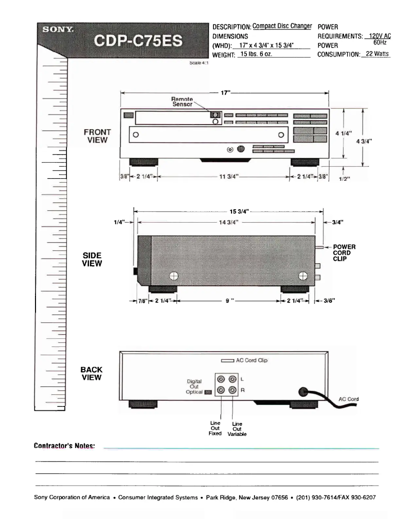 Imagen de la primera página del manual del dispositivo CDP-C75ES