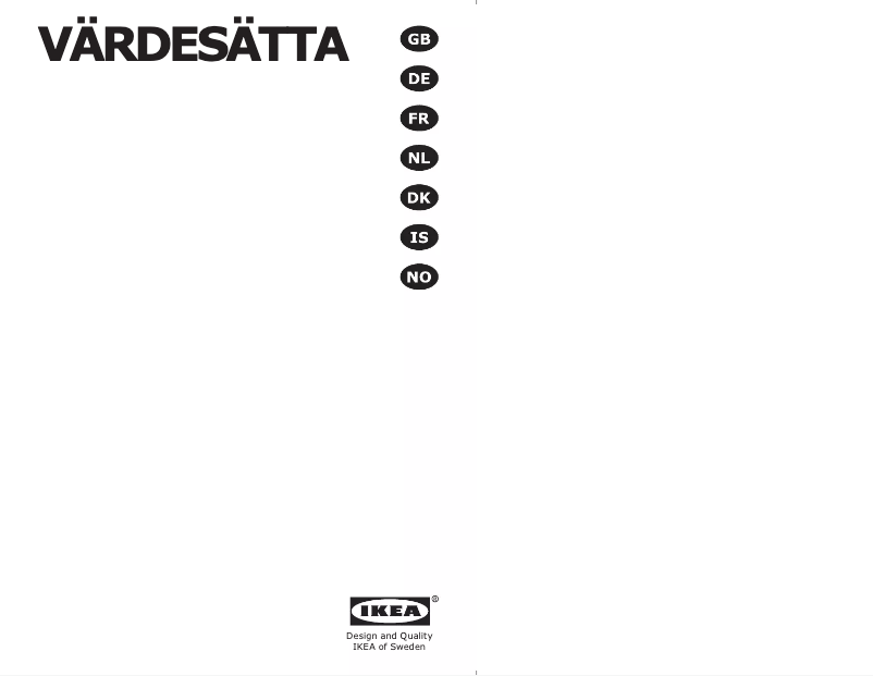 Imagen de la primera página del manual del dispositivo VARDESATTA