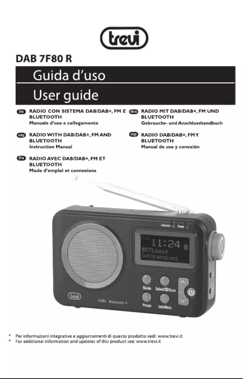 Imagen de la primera página del manual del dispositivo DAB 7F80 R
