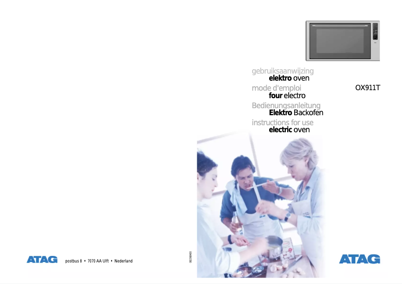 Página 1 del manual Manual de usuario Atag OX911T