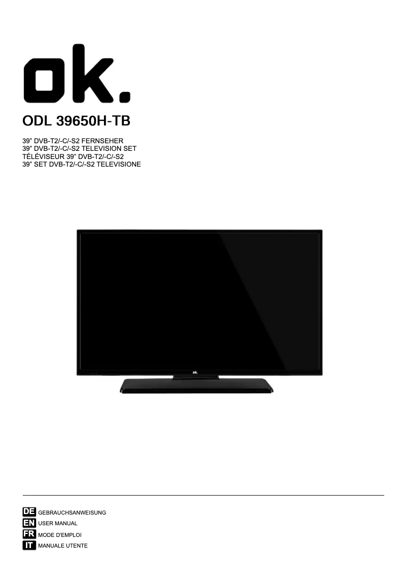 Página nº 1 - Manual de usuario OK ODL 39650H-TB