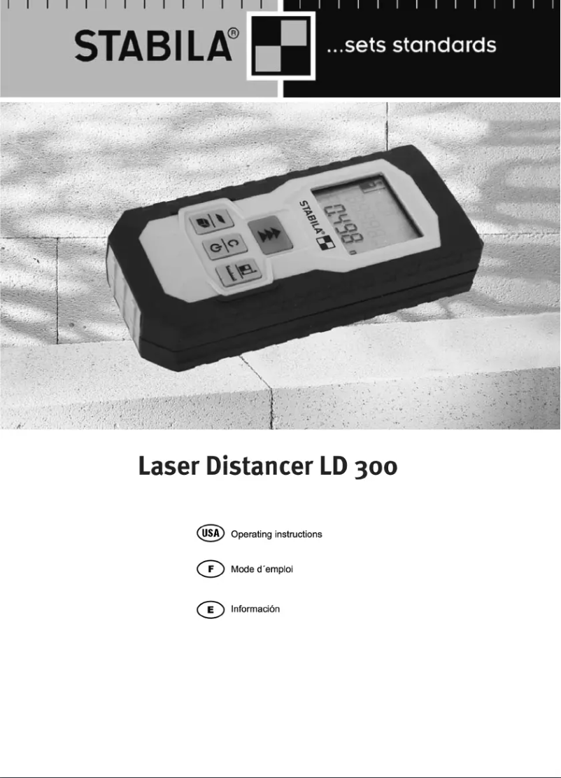 Página 1 del manual Manual de usuario Stabila LD300