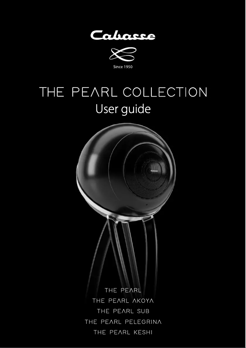 Página 1 del manual Manual de usuario Cabasse The Pearl