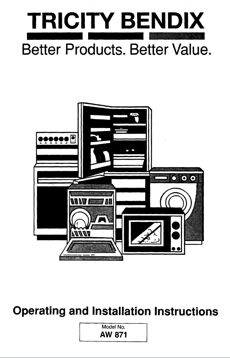 Imagen de la primera página del manual del dispositivo AW 871