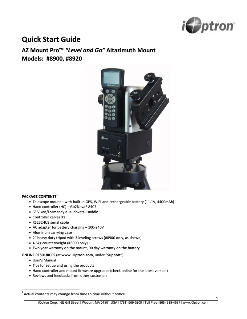 Imagen de la primera página del manual del dispositivo Urban 150