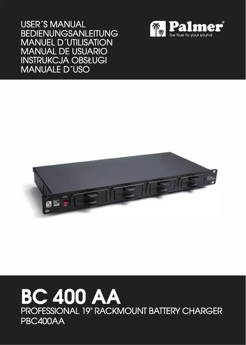 Página nº 1 - Manual de usuario Palmer BC 400 AA