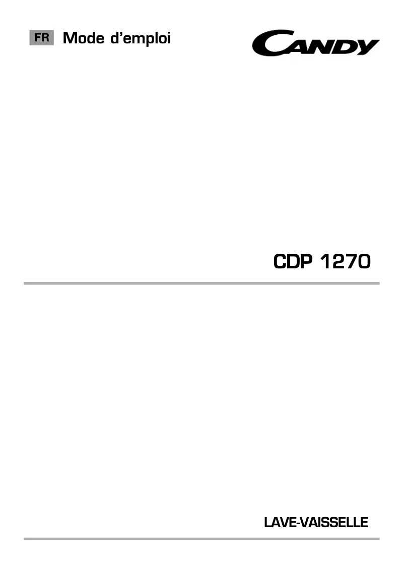 Imagen de la primera página del manual del dispositivo CDP 1270-47