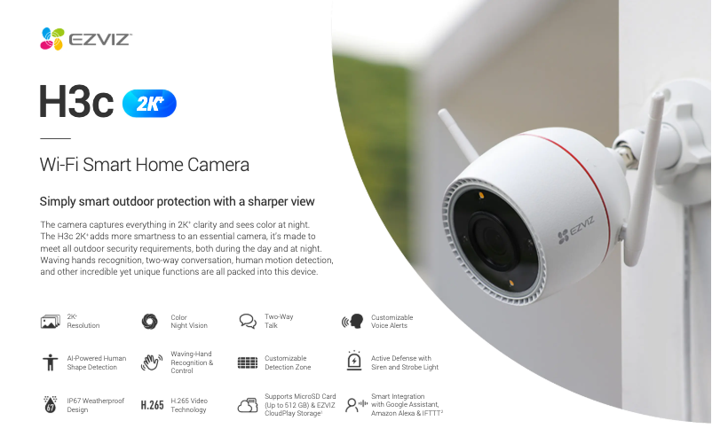 Página nº 1 - Ficha técnica EZVIZ H3c 2K