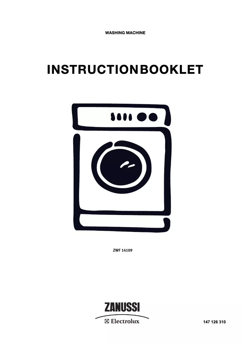 Página 1 del manual Manual de usuario Zanussi-Electrolux ZWF 14109