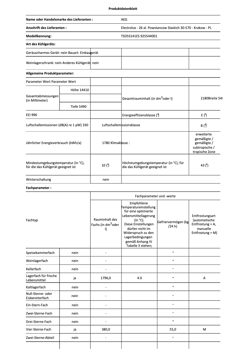 Imagen de la primera página del manual del dispositivo TSD5S141ES