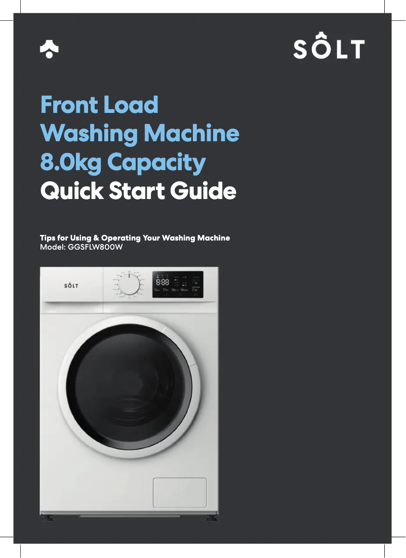 Página 1 del manual Guía de inicio rápido Sôlt GGSFLW800W