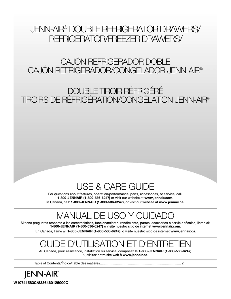 Imagen de la primera página del manual del dispositivo JUD24FRECX