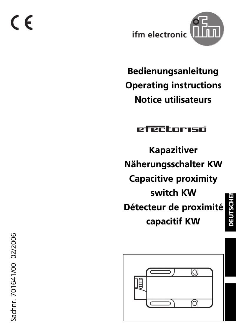Página 1 del manual Manual de usuario IFM KW5005