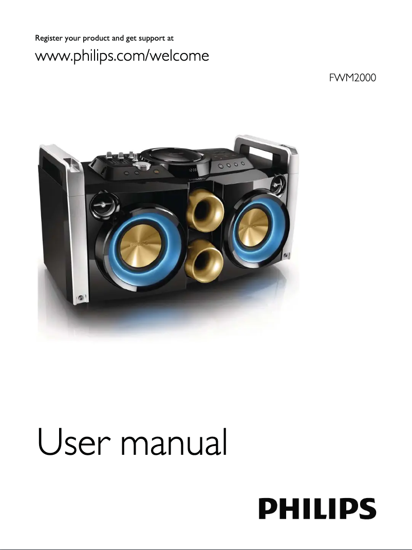 Imagen de la primera página del manual del dispositivo FWP2000X