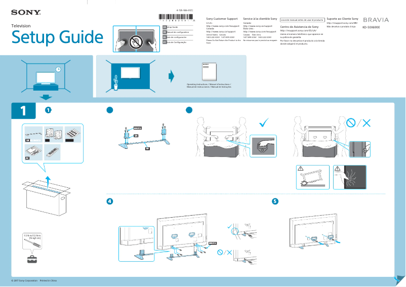 Imagen de la primera página del manual del dispositivo KD-50X690E