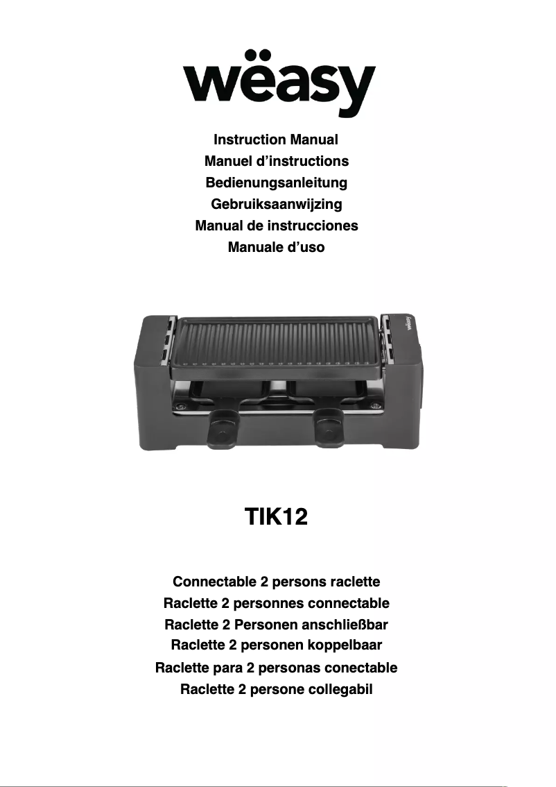 Imagen de la primera página del manual del dispositivo TIK12