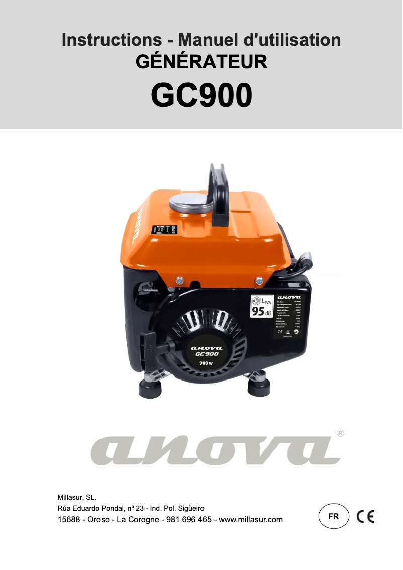 Página nº 1 - Manual de usuario Anova GC900