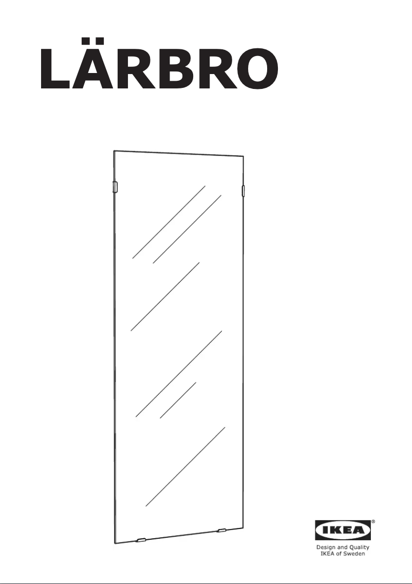 Página 1 del manual Manual de usuario Ikea LÄRBRO