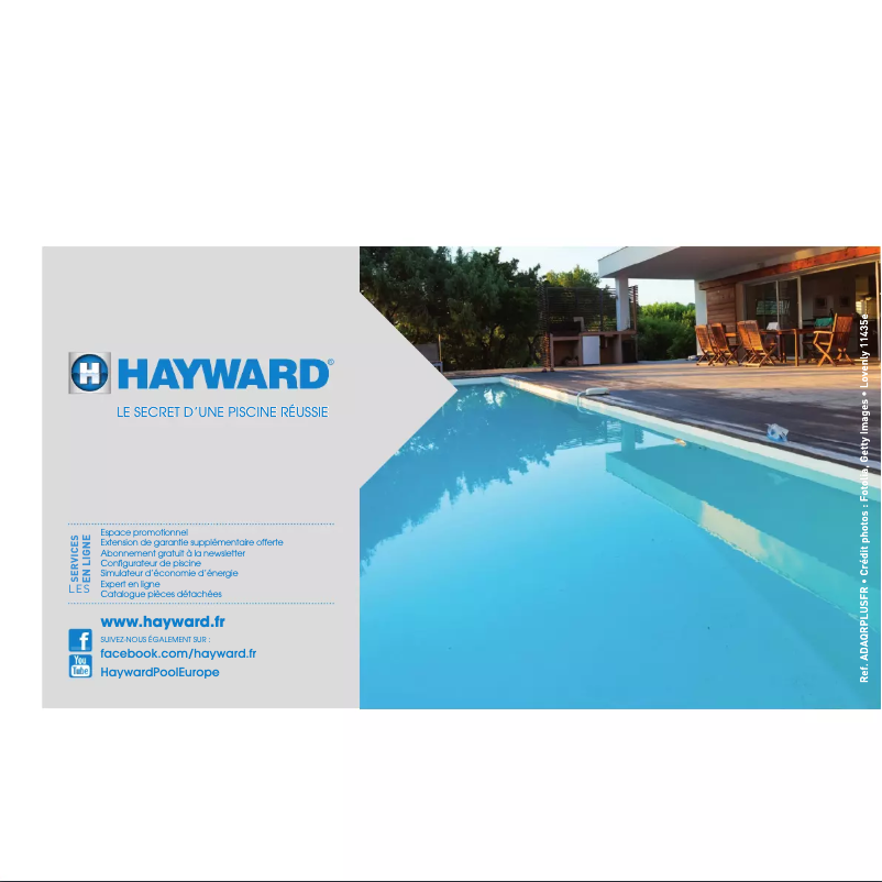 Página 1 del manual Folleto Hayward AquaRite+