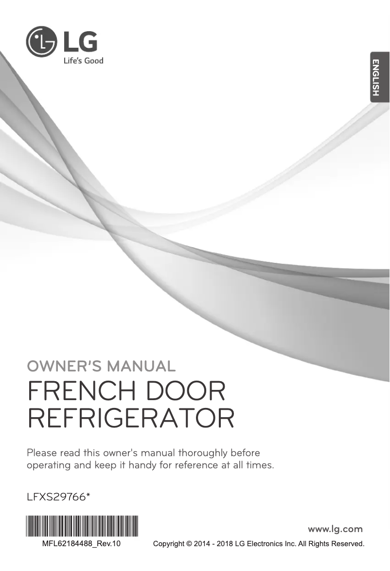 Imagen de la primera página del manual del dispositivo LFXS29766S