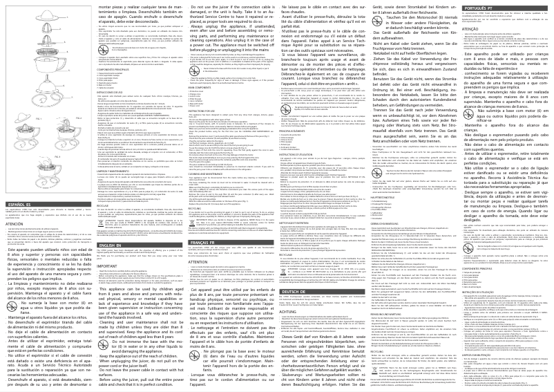 Imagen de la primera página del manual del dispositivo Citro 40