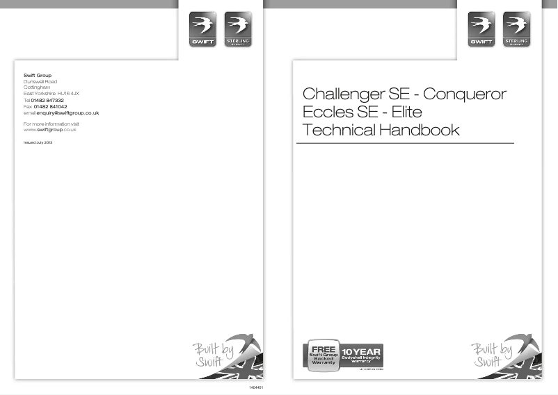 Página nº 1 - Manual de usuario Swift Elite (2014)