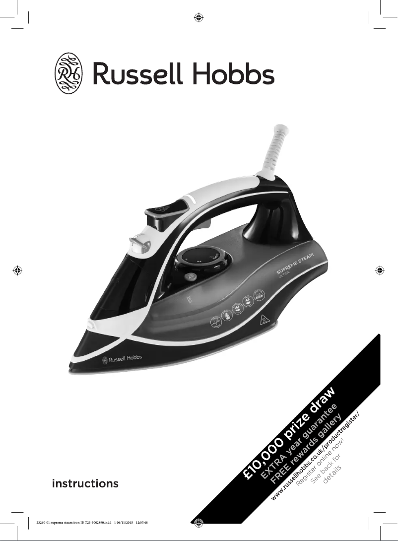 Página 1 del manual Manual de usuario Russell Hobbs Supreme Steam Ultra Traditional 23260