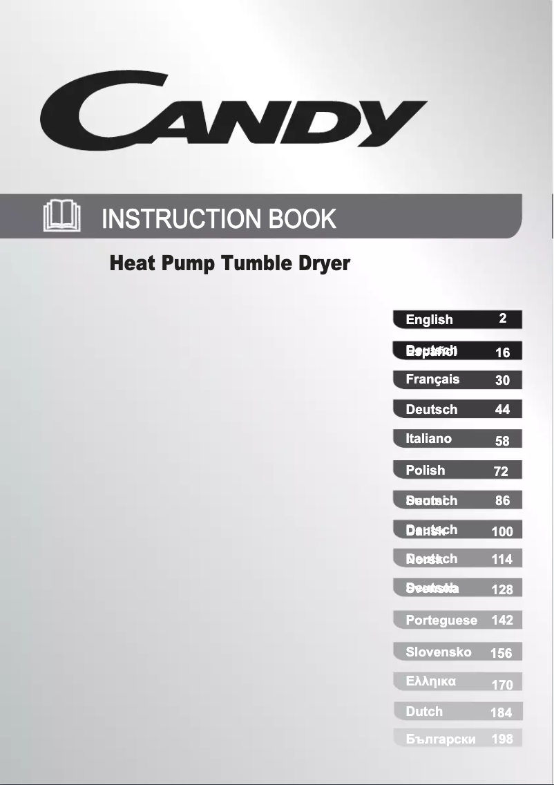 Página 1 del manual Manual de usuario Candy SLH D813A2-S