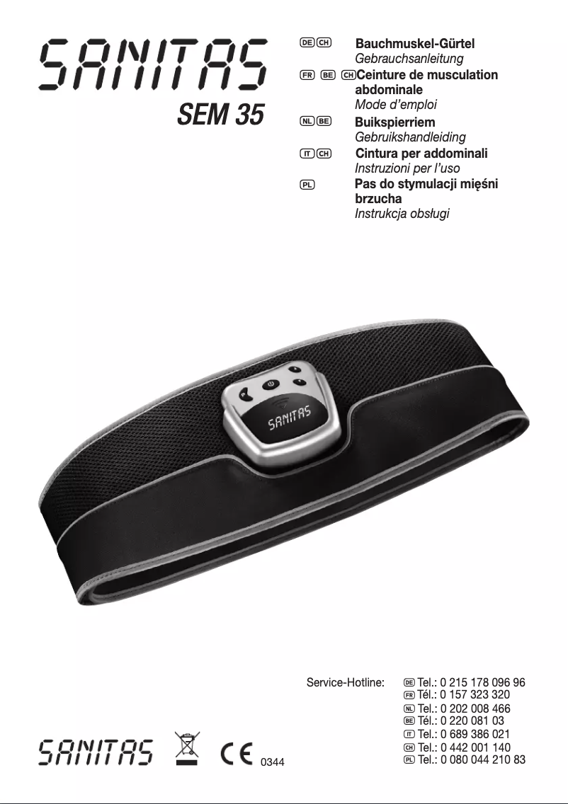 Imagen de la primera página del manual del dispositivo SEM 35