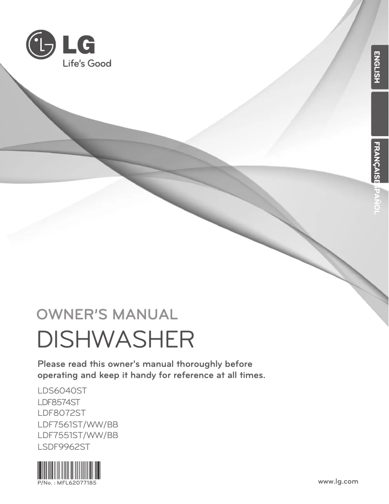 Imagen de la primera página del manual del dispositivo LDF7551WW