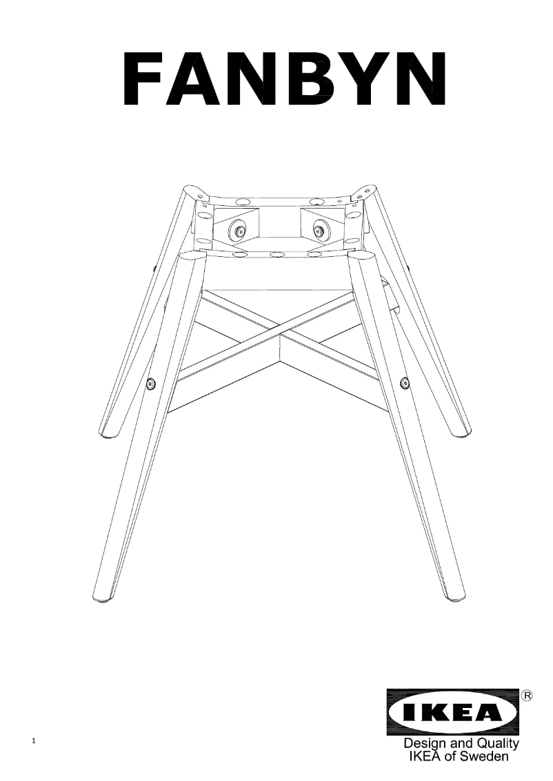 Página 1 del manual Instrucciones / montaje Ikea Fanbyn