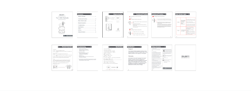 Imagen de la primera página del manual del dispositivo Tru 2 ANC Earbuds