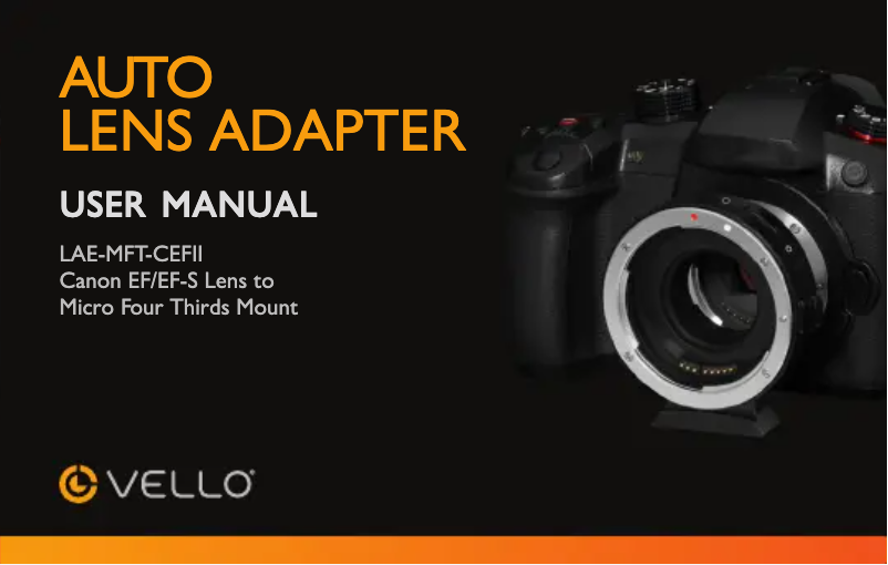 Página 1 del manual Manual de usuario Vello LAE-MFT-CEFII