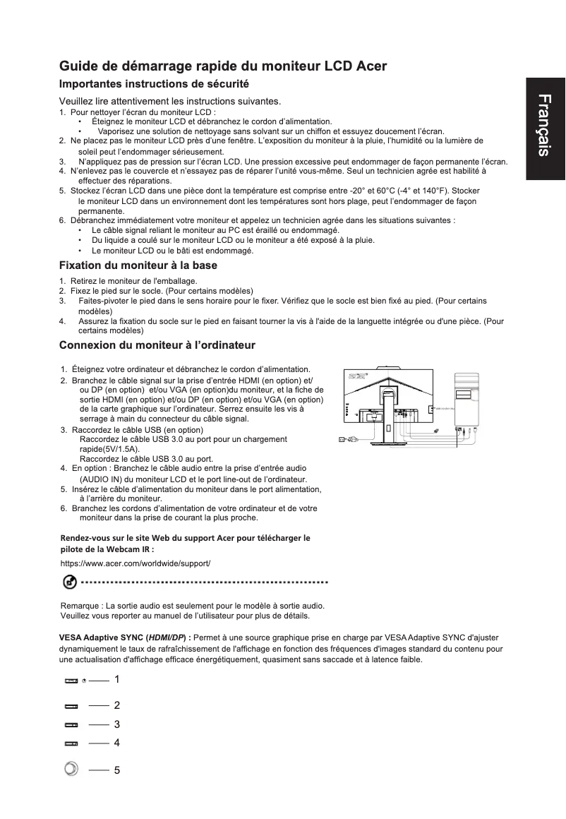Página nº 1 - Manual de usuario Acer B277