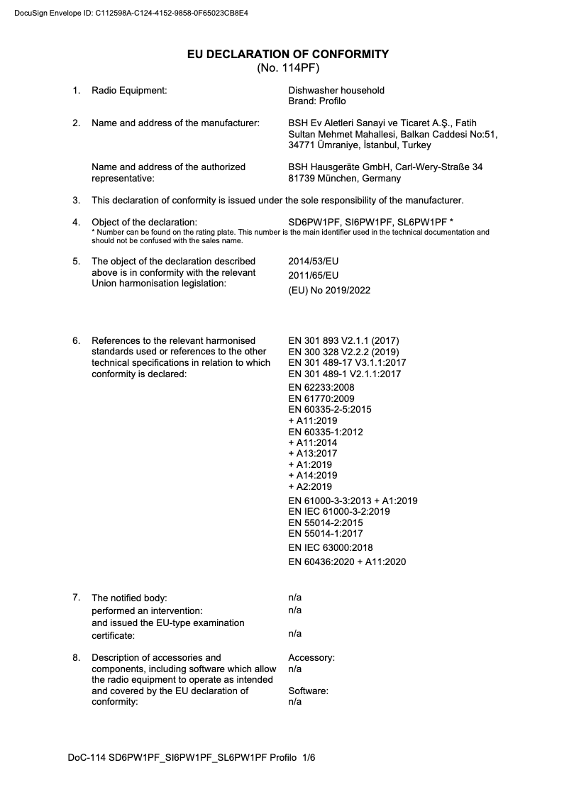Página 1 del manual Manual de instrucciones Profilo BMS681V1