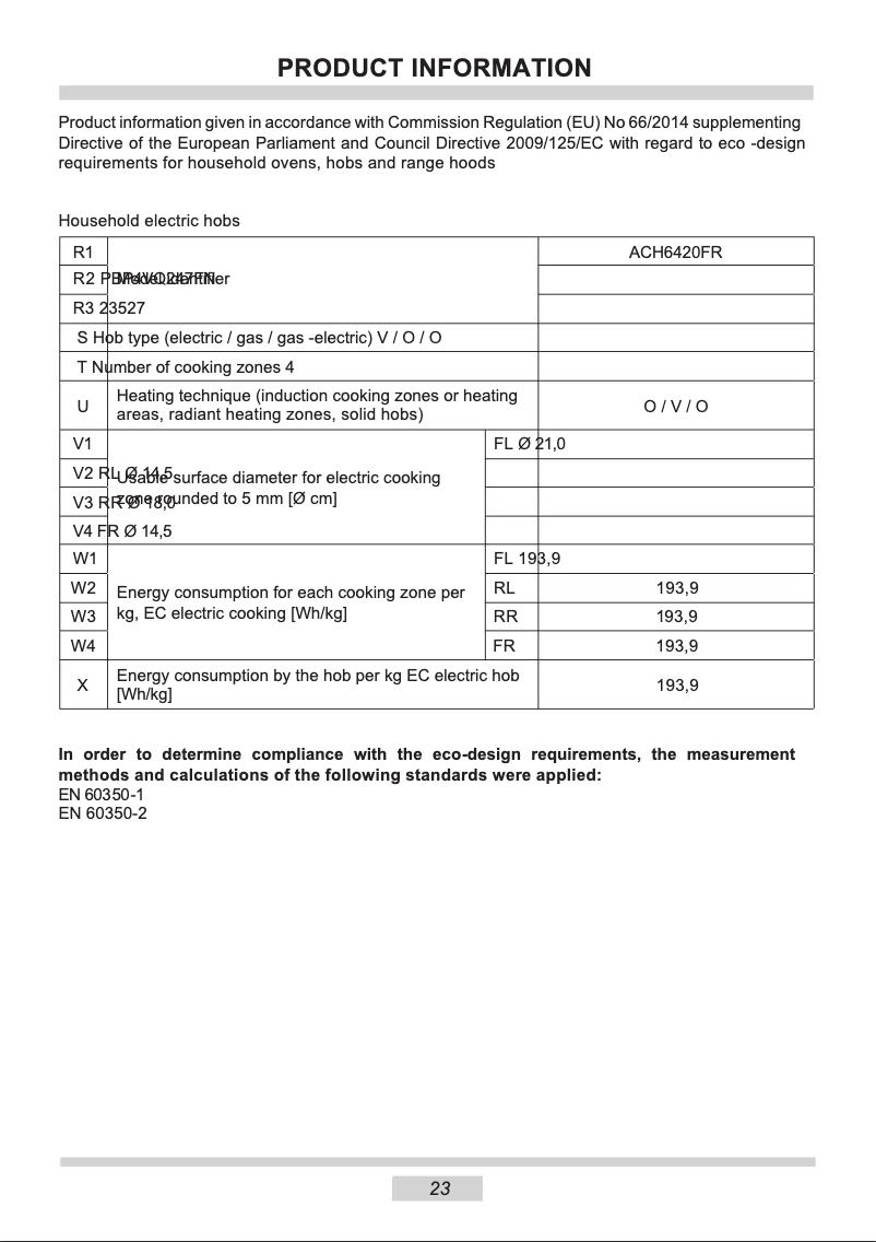 Imagen de la primera página del manual del dispositivo ACH6420FR