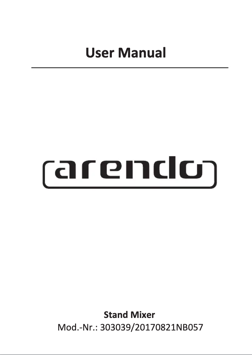 Página 1 del manual Manual de usuario Arendo 303039