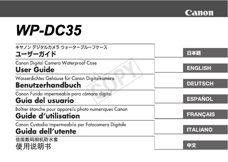 Imagen de la primera página del manual del dispositivo PowerShot S9