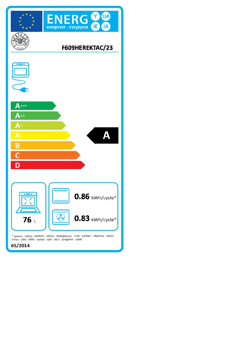 Imagen de la primera página del manual del dispositivo F609HEREKTNE